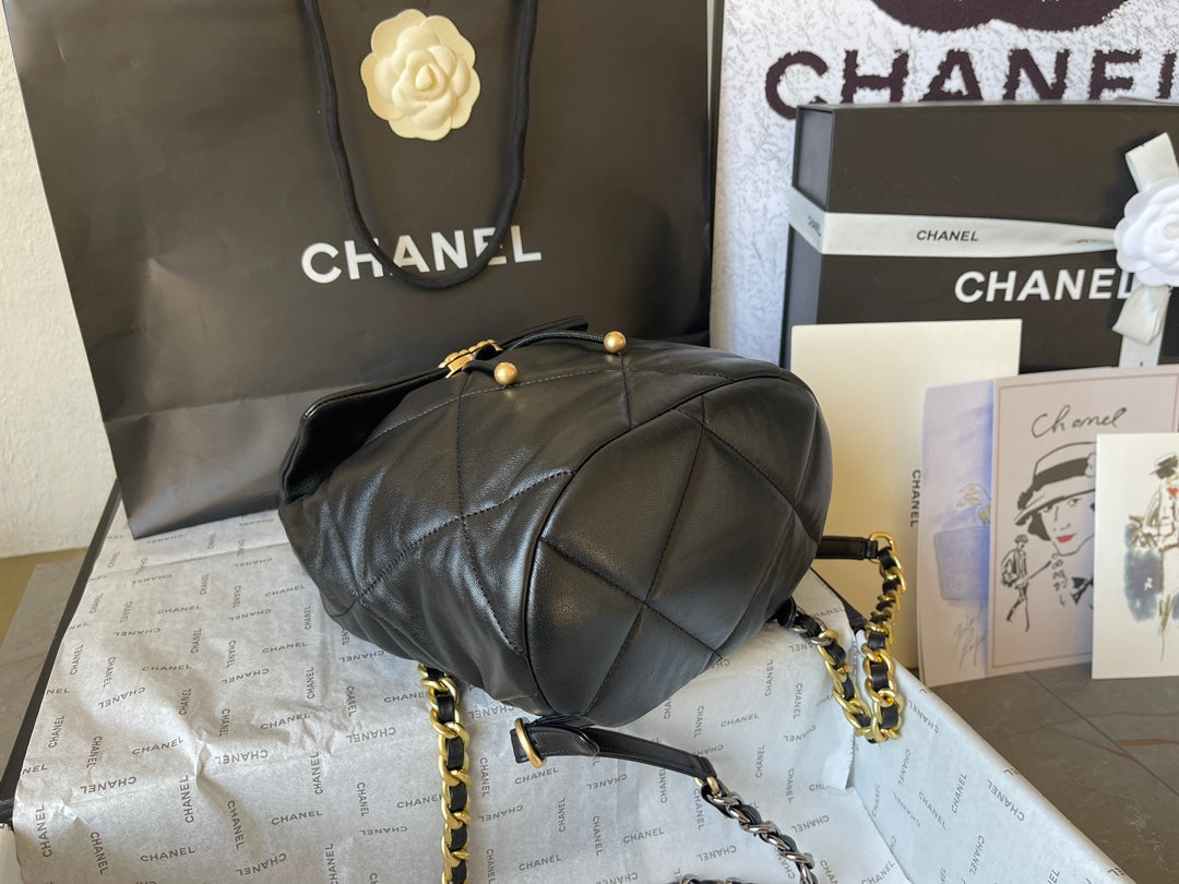 Chane1 24C 19Bag AS4223# Black 26x22x16cm