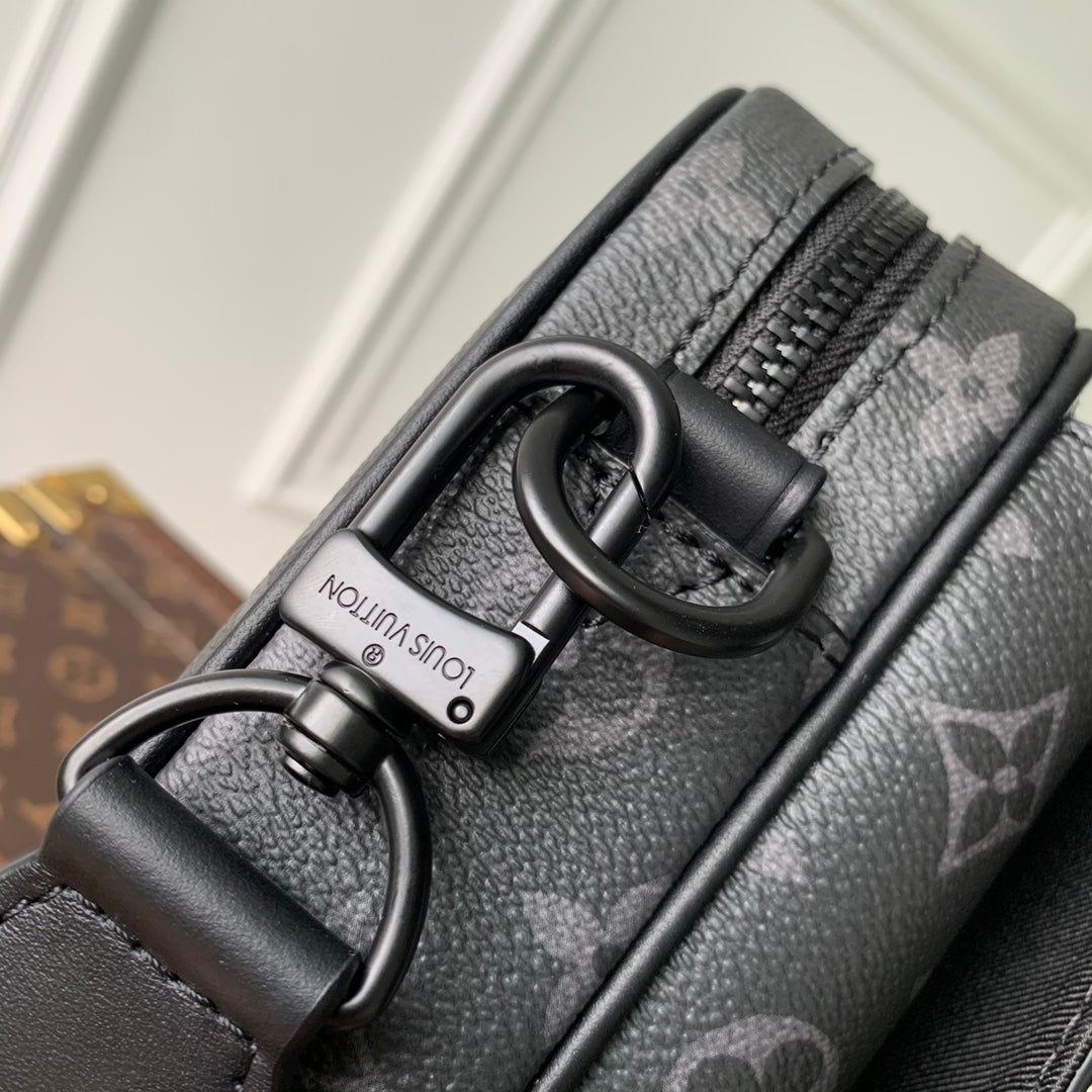 Louis Vuitton M46795 Steamer Bag 24x17x5cm Black