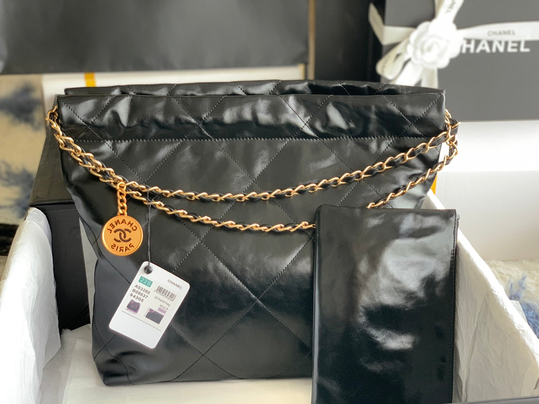 Chanel 22 Handbag Black 35x37x7cm