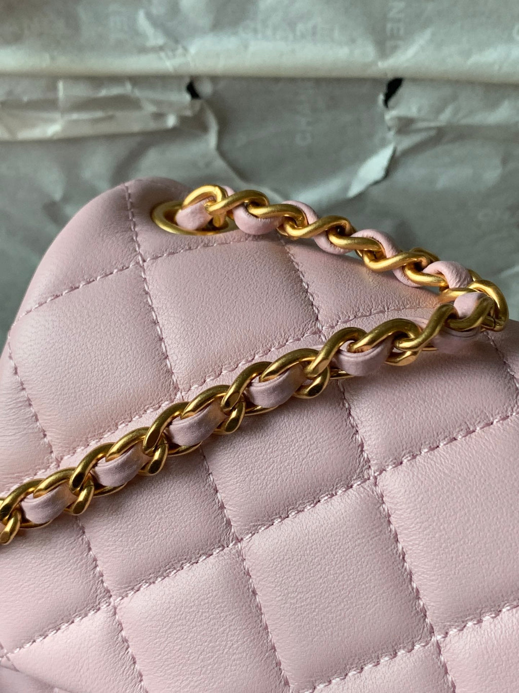 Chanel AS1786# Classic Bag 2020 Pink 18x13x7cm