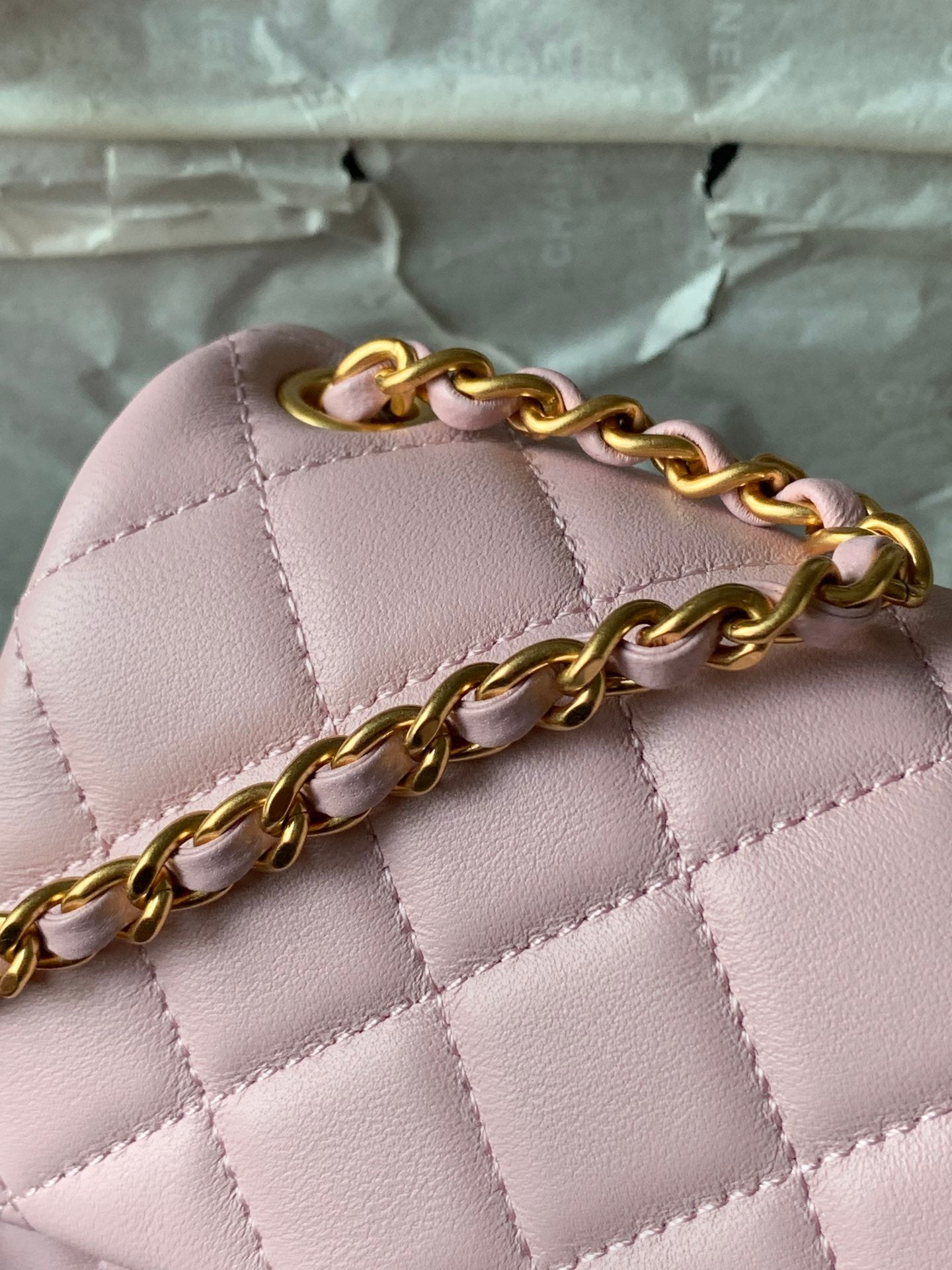 Chanel AS1786# Classic Bag 2020 Pink 18x13x7cm