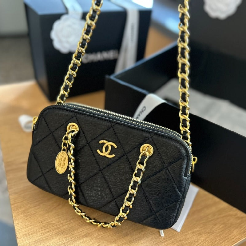 Chanel 23k Gold Coin Chain Bags