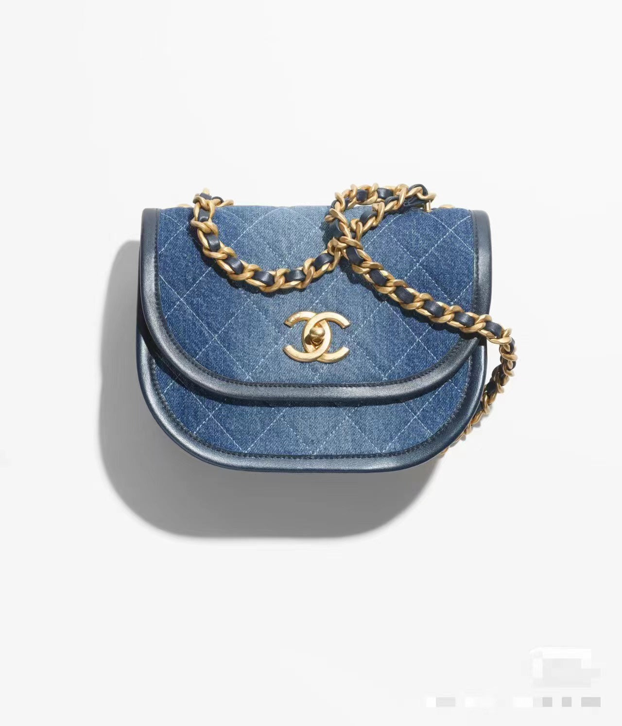 Chanel 24S small denim messenger bag BNIB full set