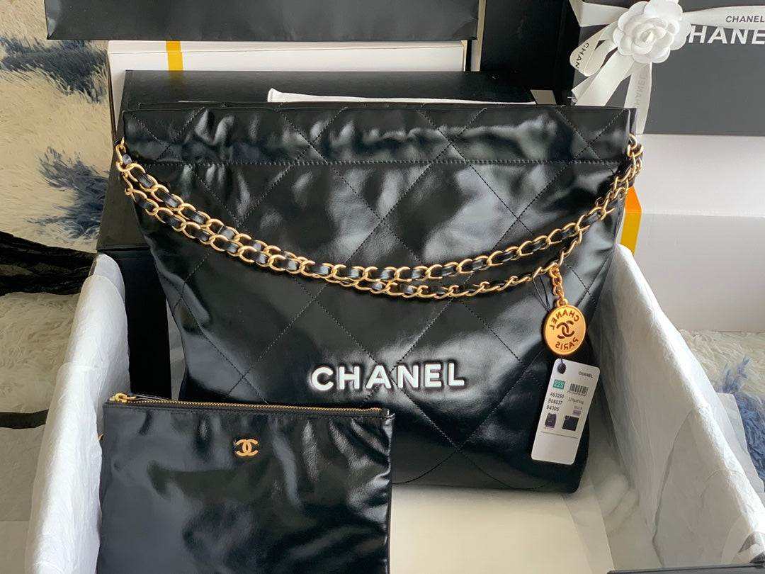 Chanel 22 Handbag Black 35x37x7cm