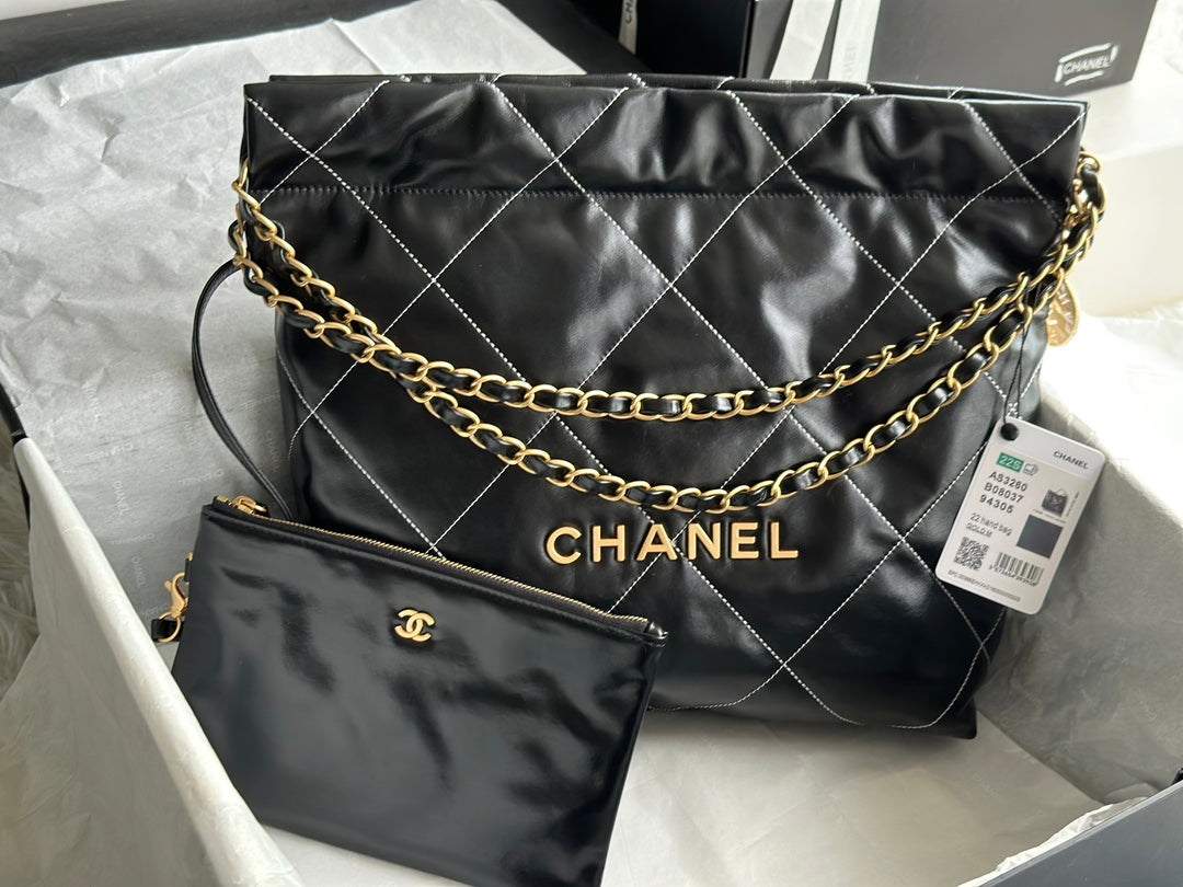 Chanel 2022 Bag AS3260# Black 35x37x7cm
