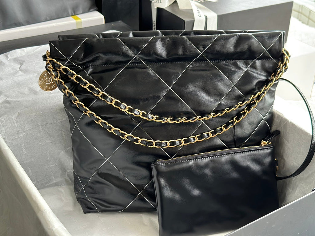 Chanel 2022 Bag AS3260# Black 35x37x7cm