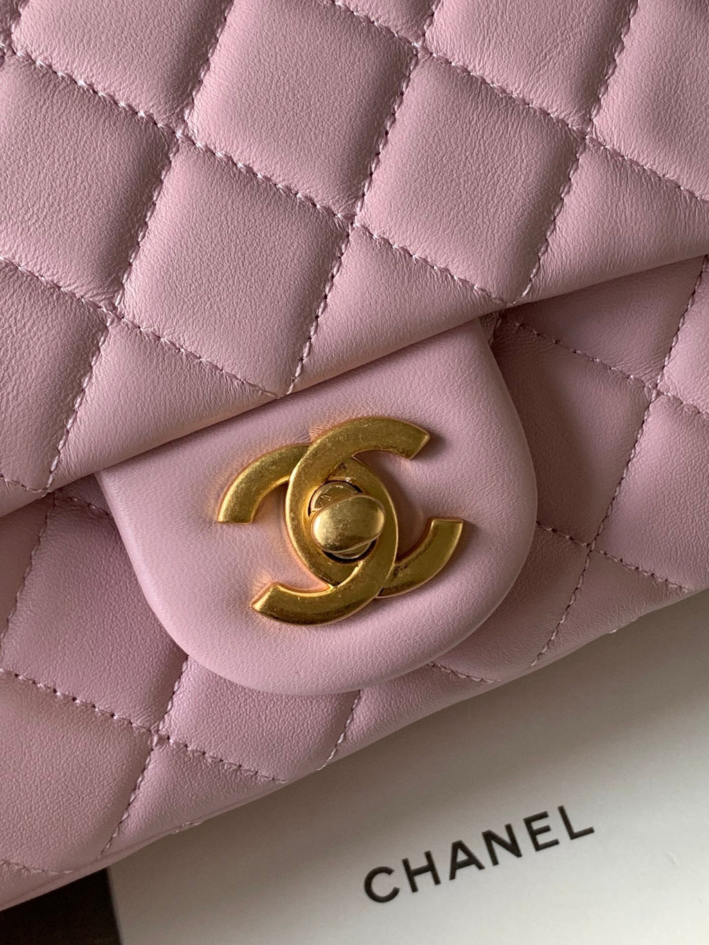 Chanel AS1786# Classic Bag 2020 Pink 18x13x7cm