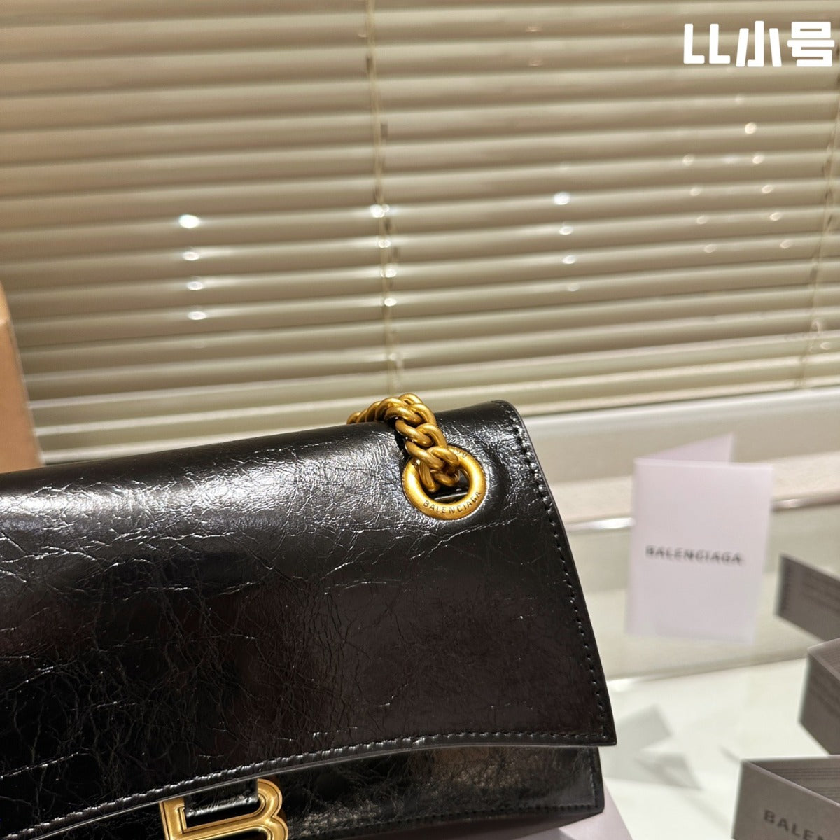 Balenciaga BB CRUSH double chain quilting Bag