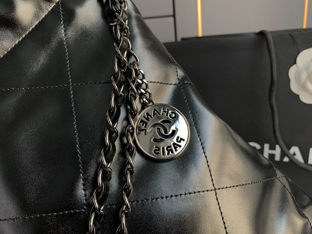 Chanel 22 Handbag Black Bag 35x37x7cm