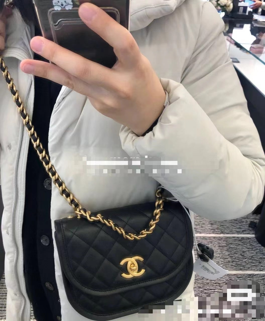 CHANEL Casual Style 2WAY Plain Leather Party Style Elegant Style