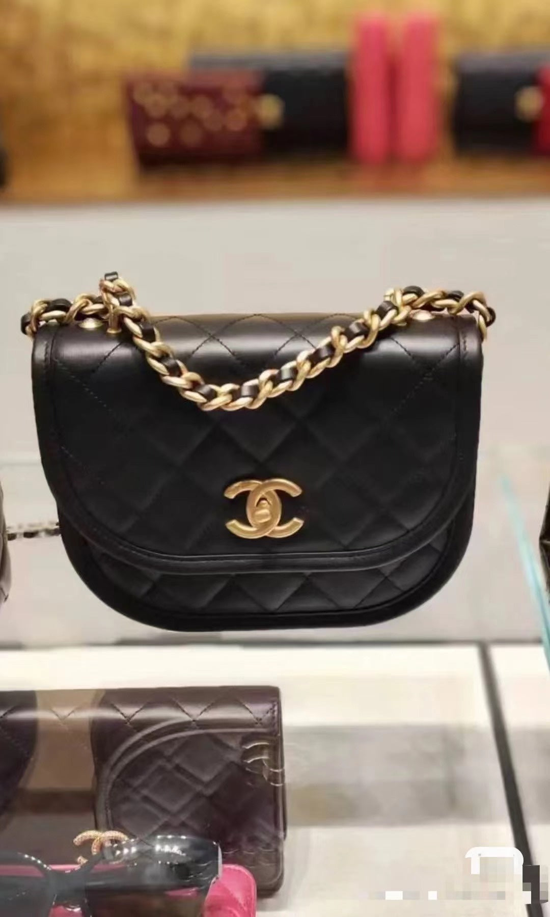 CHANEL Casual Style 2WAY Plain Leather Party Style Elegant Style