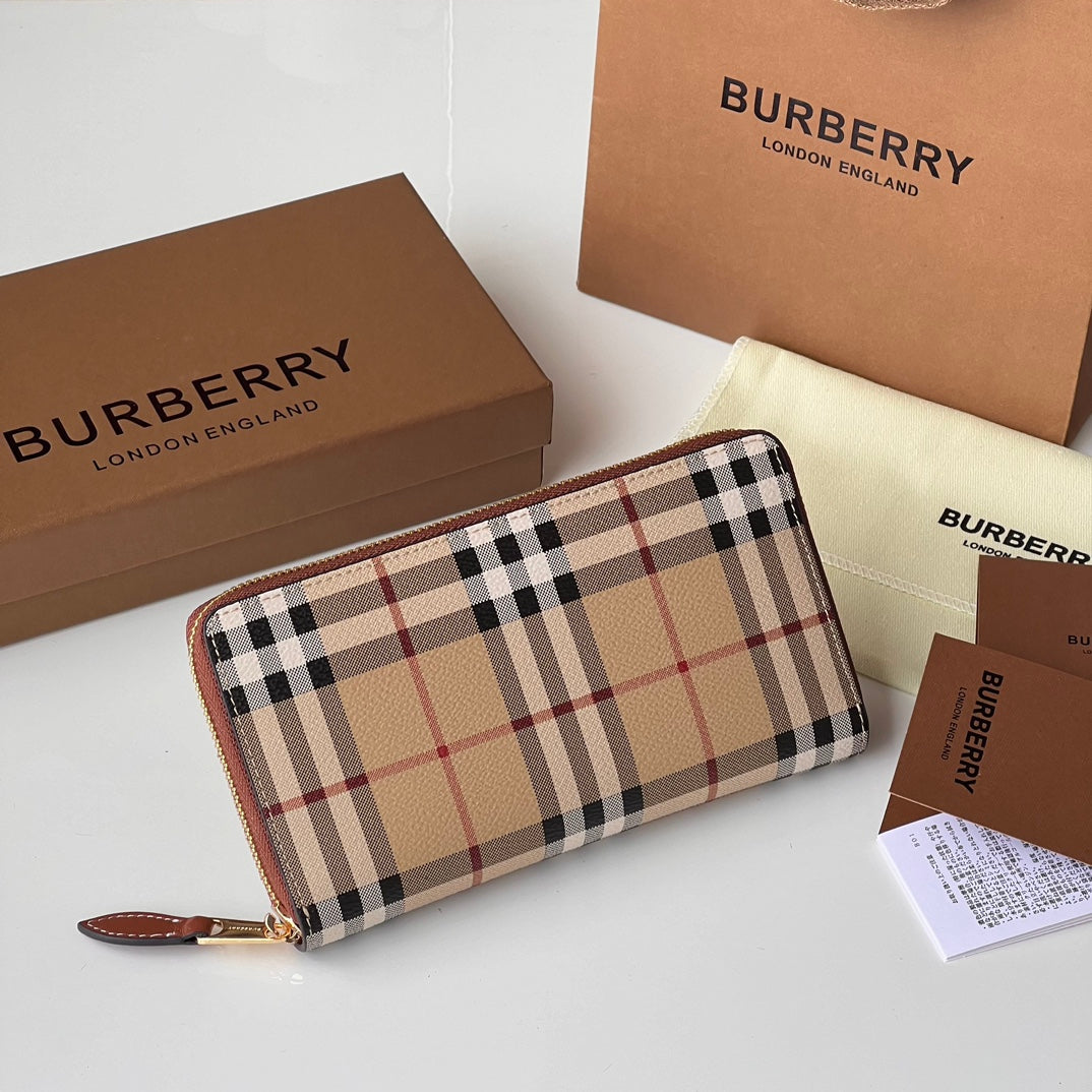 BURBERRY WALLETS 19x10.5x2.5cm BROWN