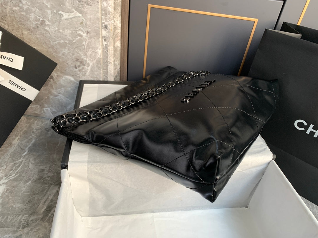 Chanel 22 Handbag Black Bag 35x37x7cm