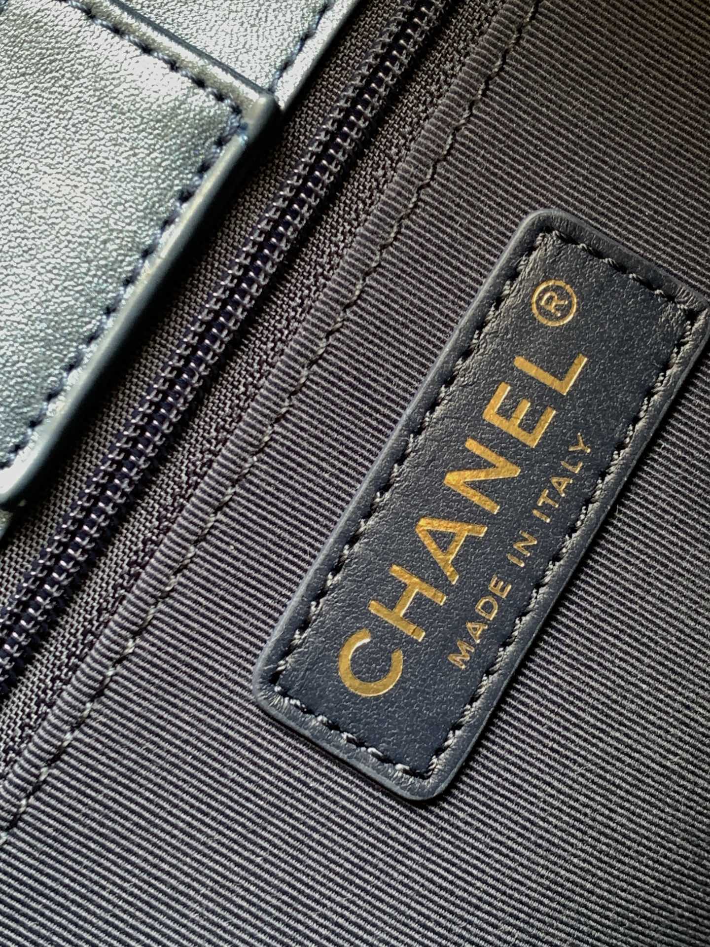 CHANEL Casual Style Denim Chain Plain Leather Party Style