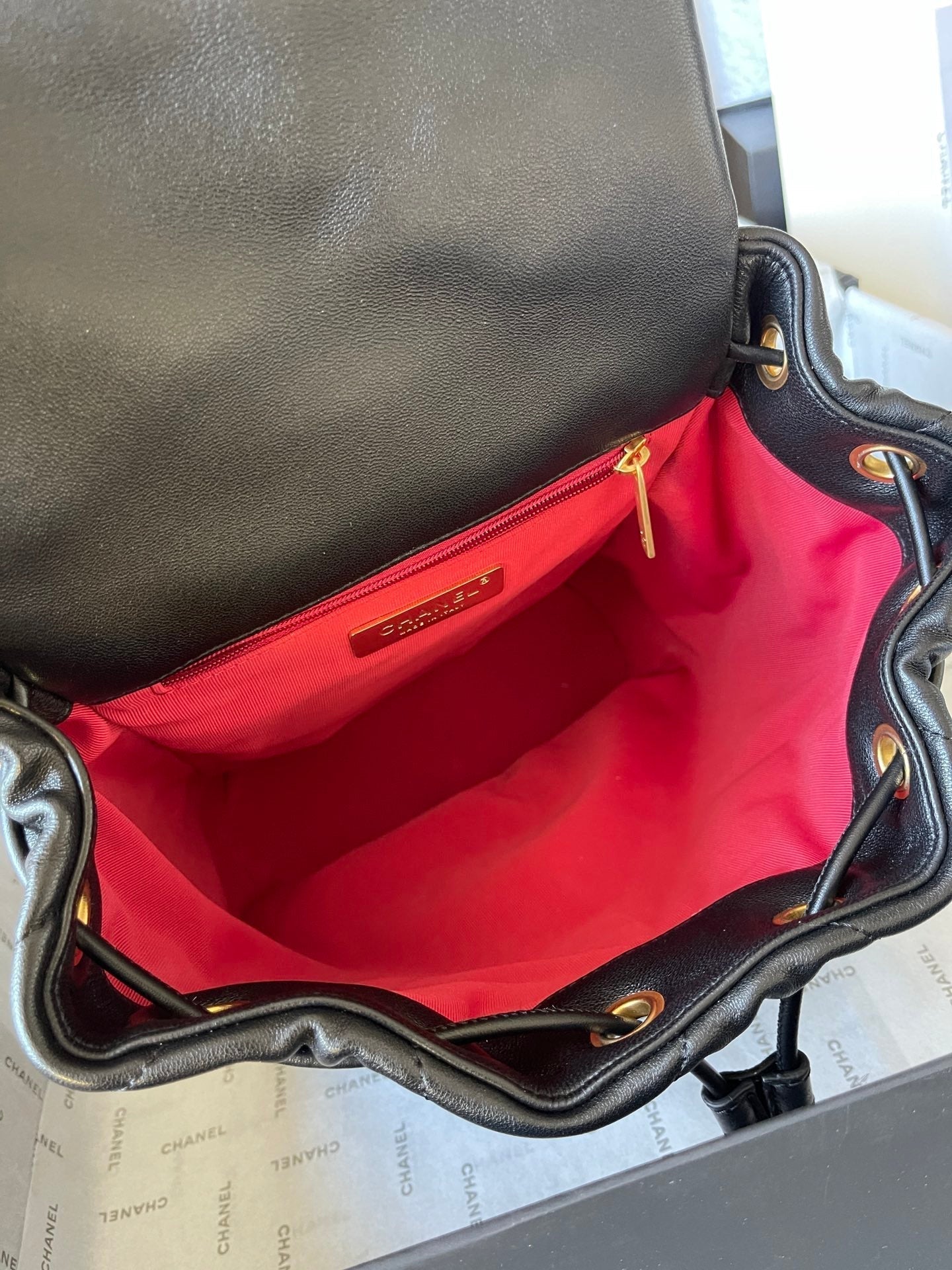 Chane1 24C 19Bag AS4223# Black 26x22x16cm