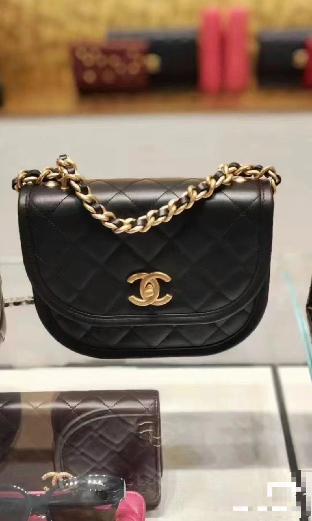 CHANEL Casual Style 2WAY Plain Leather Party Style Elegant Style