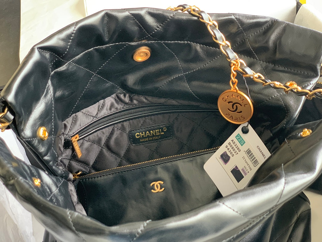 Chanel 22 Handbag Black 35x37x7cm