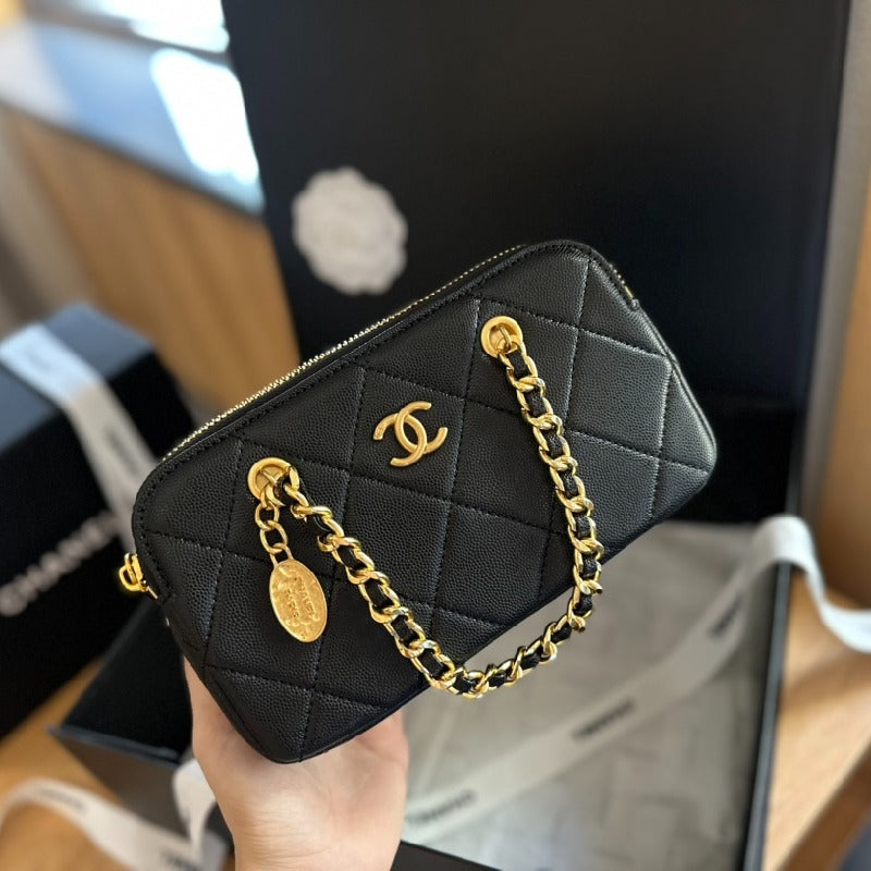 Chanel 23k Gold Coin Chain Bags