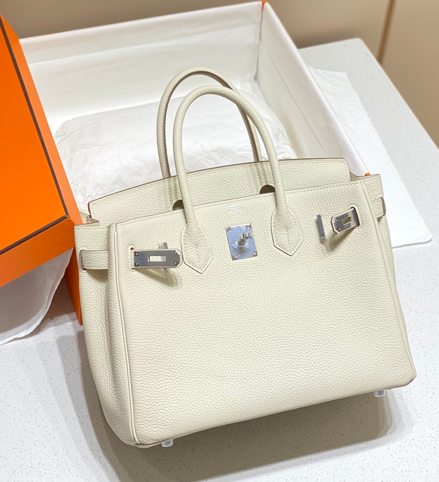 Hermès Birkin Dream Hangbag White 25*30*35 CM