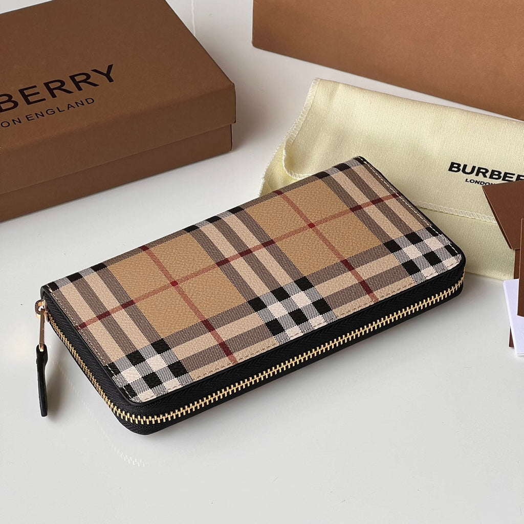 BURBERRY WALLETS 19x10.5x2.5cm BLACK