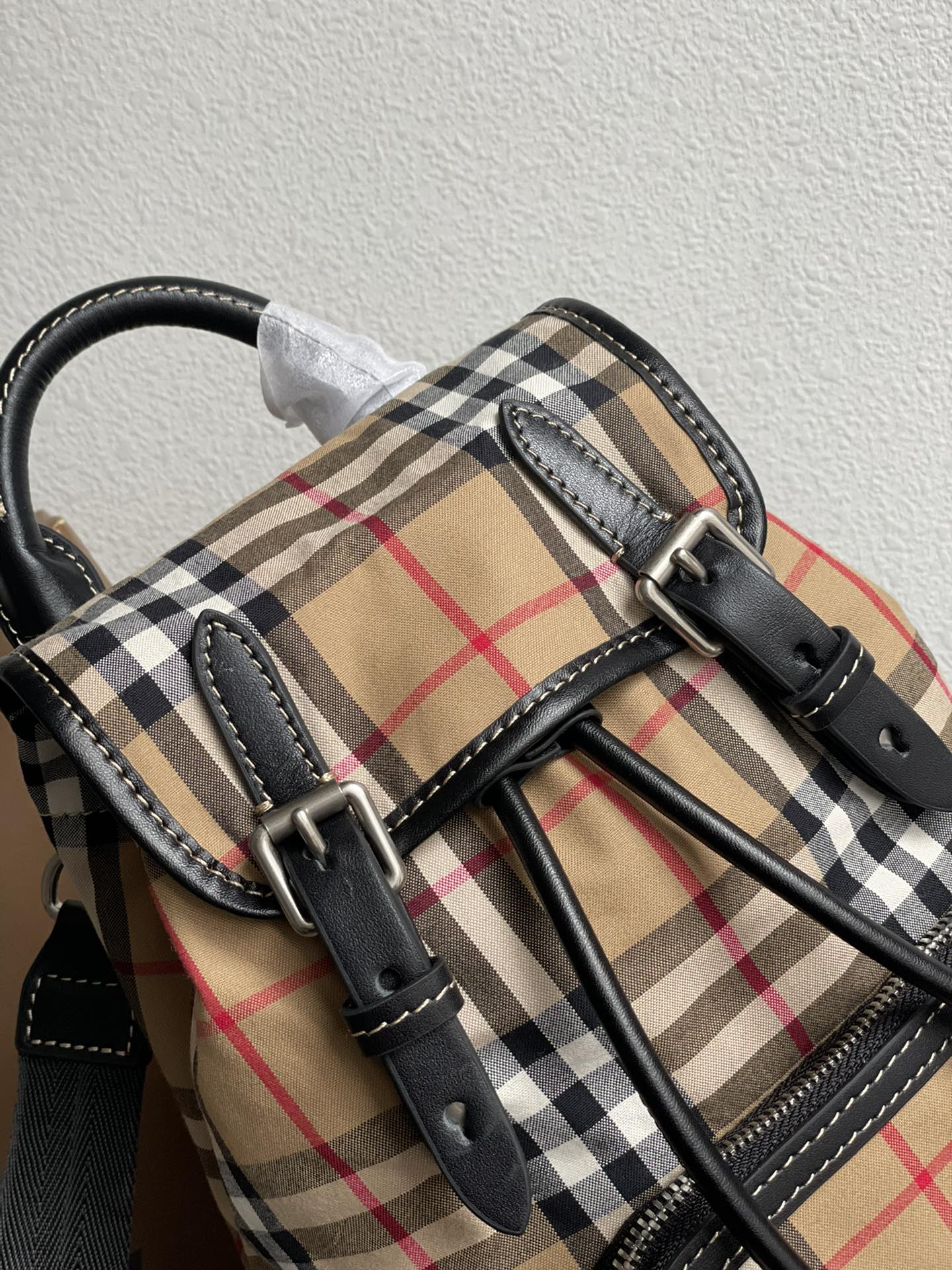 Burberry Vintage Check Canvas Backpack Small