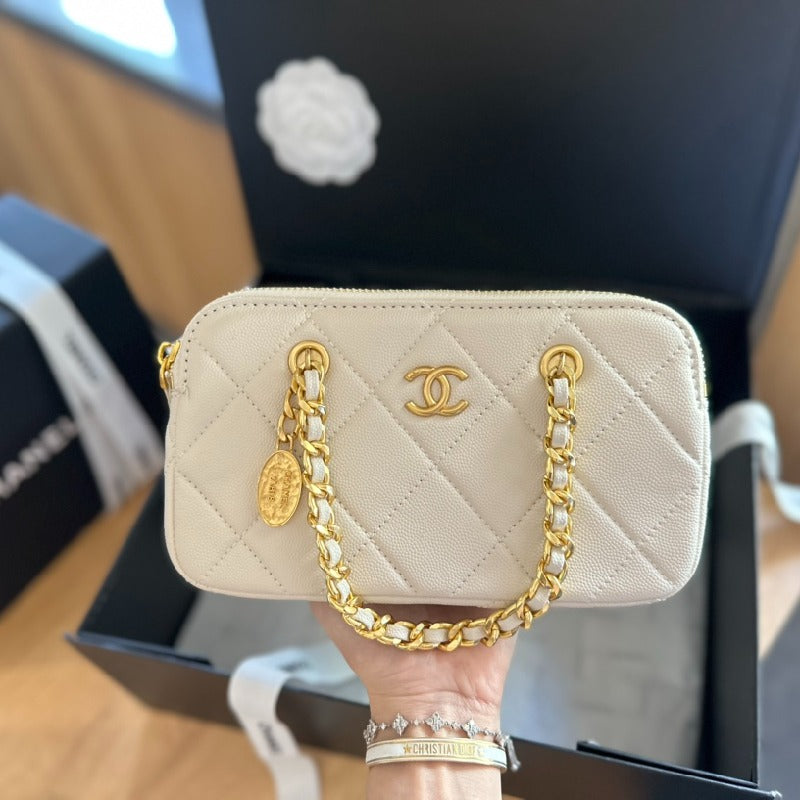 Chanel 23k Gold Coin Chain Bags