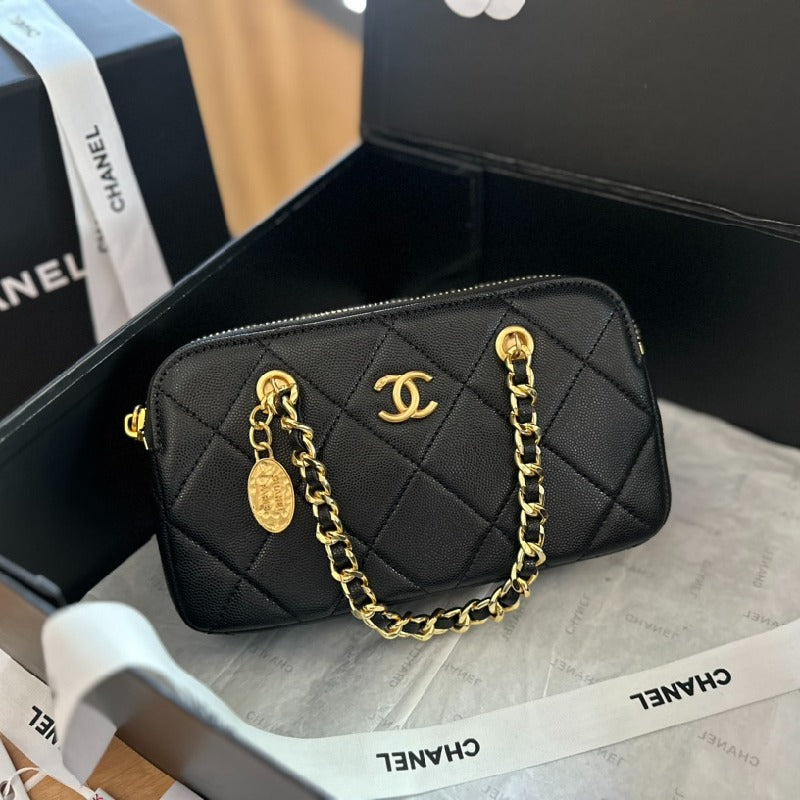 Chanel 23k Gold Coin Chain Bags
