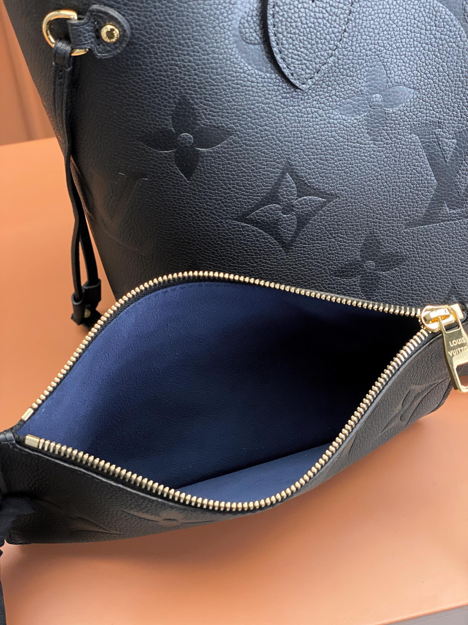 Louis Vuitton LV  M45685 Neverfull MM Bag 31x28x14cm Black