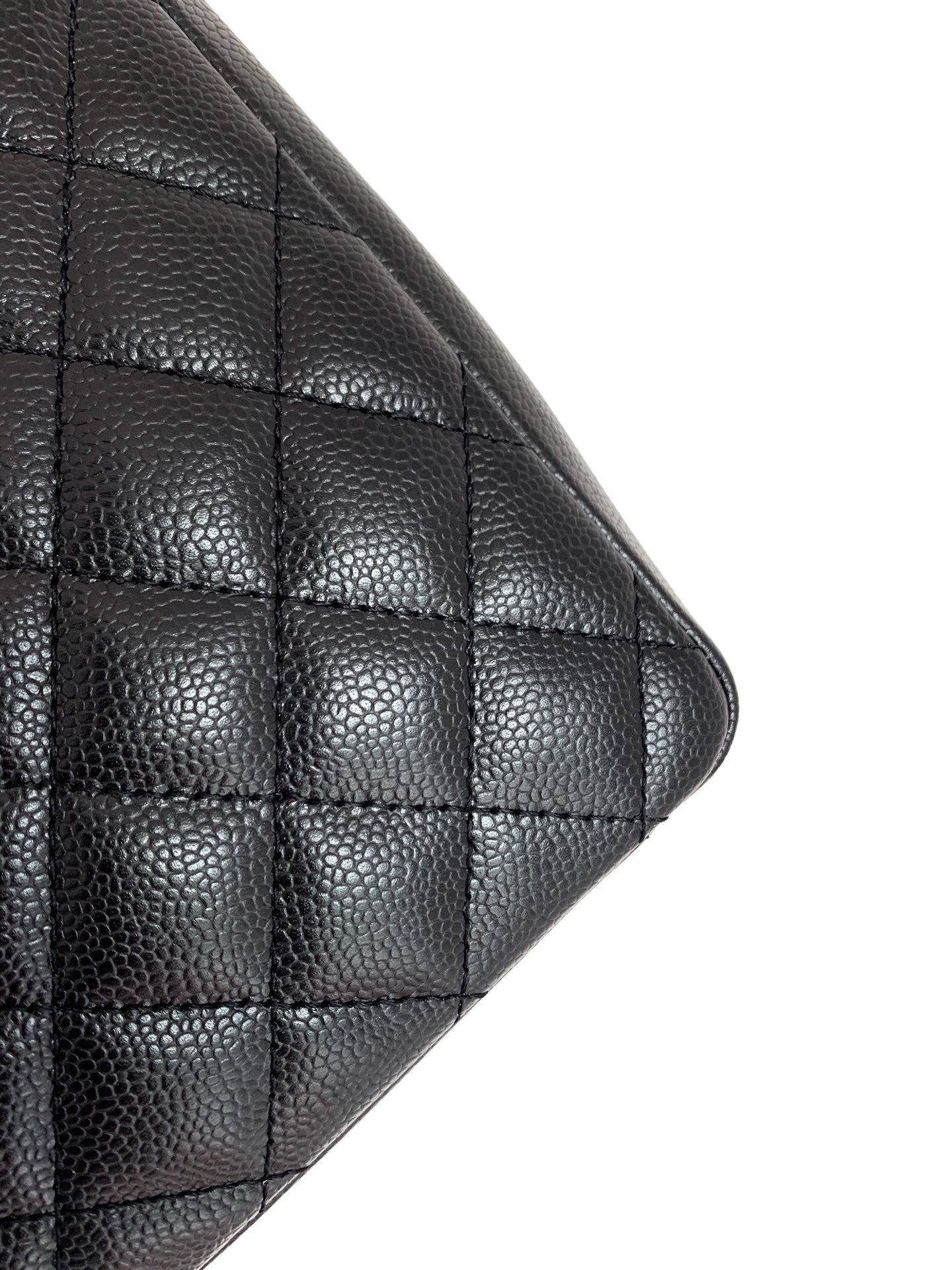 CHANEL BLACK CAVIAR GST GRAND SHOPPER TOTE BAG