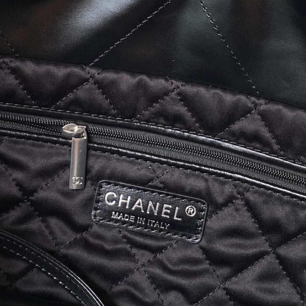 Chanel 22 bag 30×45×8cm BLACK AS4486