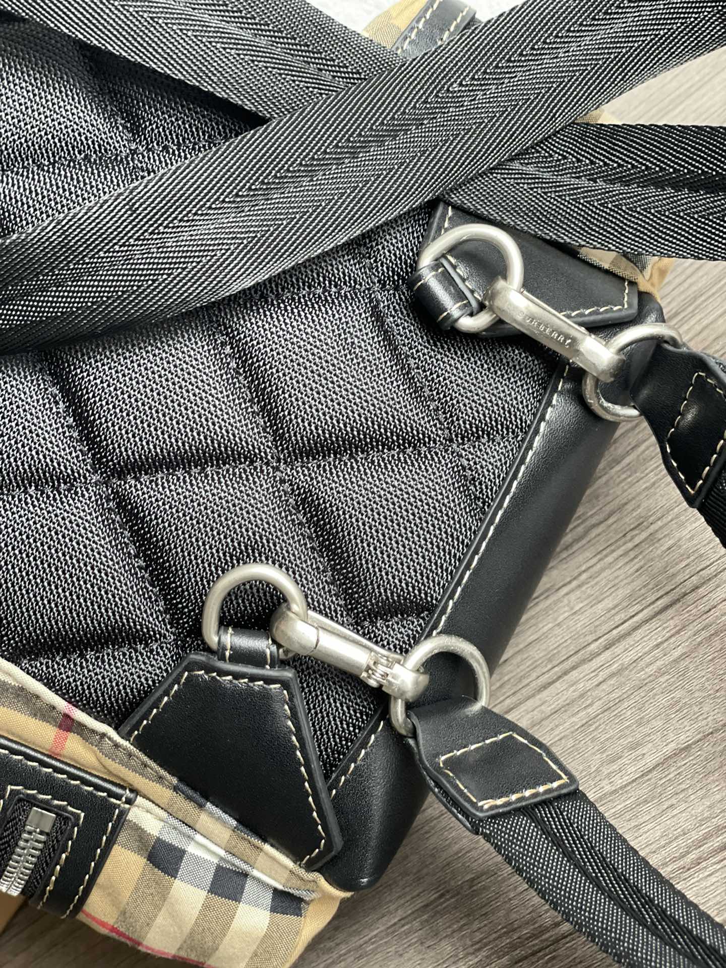 Burberry Vintage Check Canvas Backpack Small