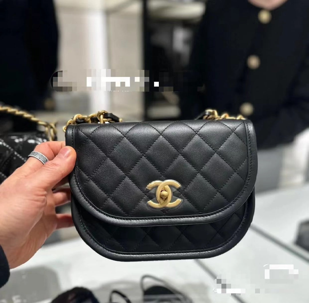 CHANEL Casual Style 2WAY Plain Leather Party Style Elegant Style