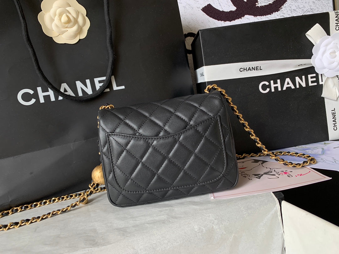 Chanel AS1786# Classic Bag 2020 Black 18x13x7cm