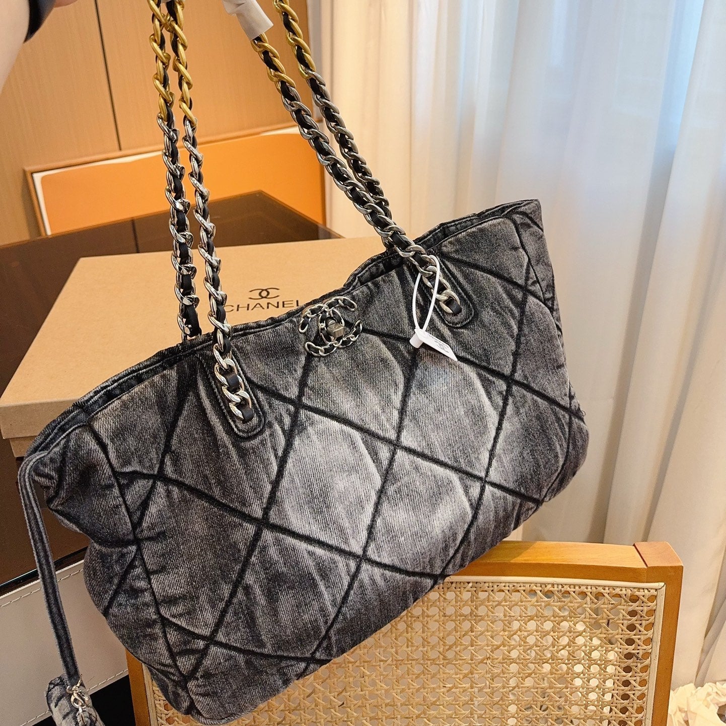 Chanel Demin Tote  Bag