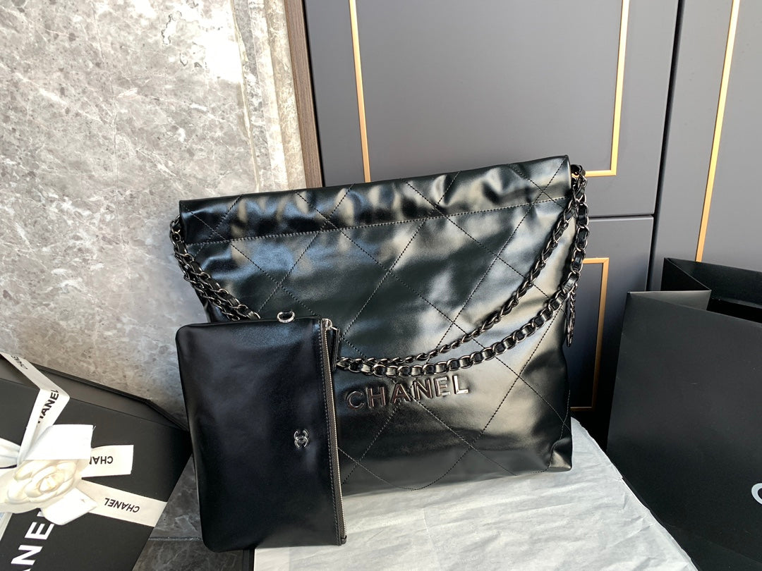 Chanel 22 Handbag Black Bag 35x37x7cm