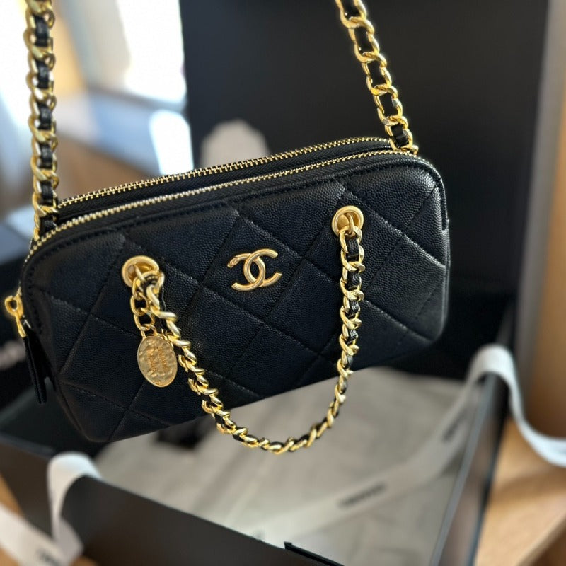 Chanel 23k Gold Coin Chain Bags