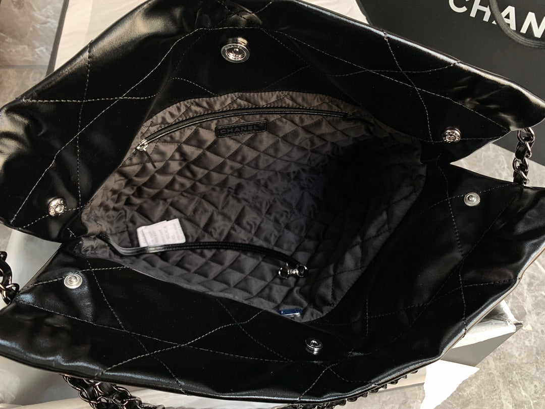 Chanel 22 Handbag Black Bag 35x37x7cm