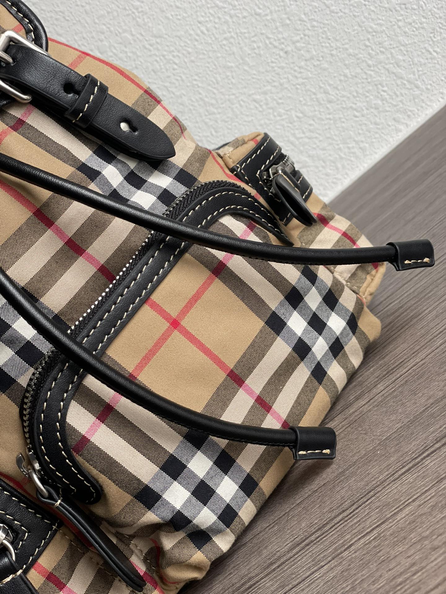 Burberry Vintage Check Canvas Backpack Small