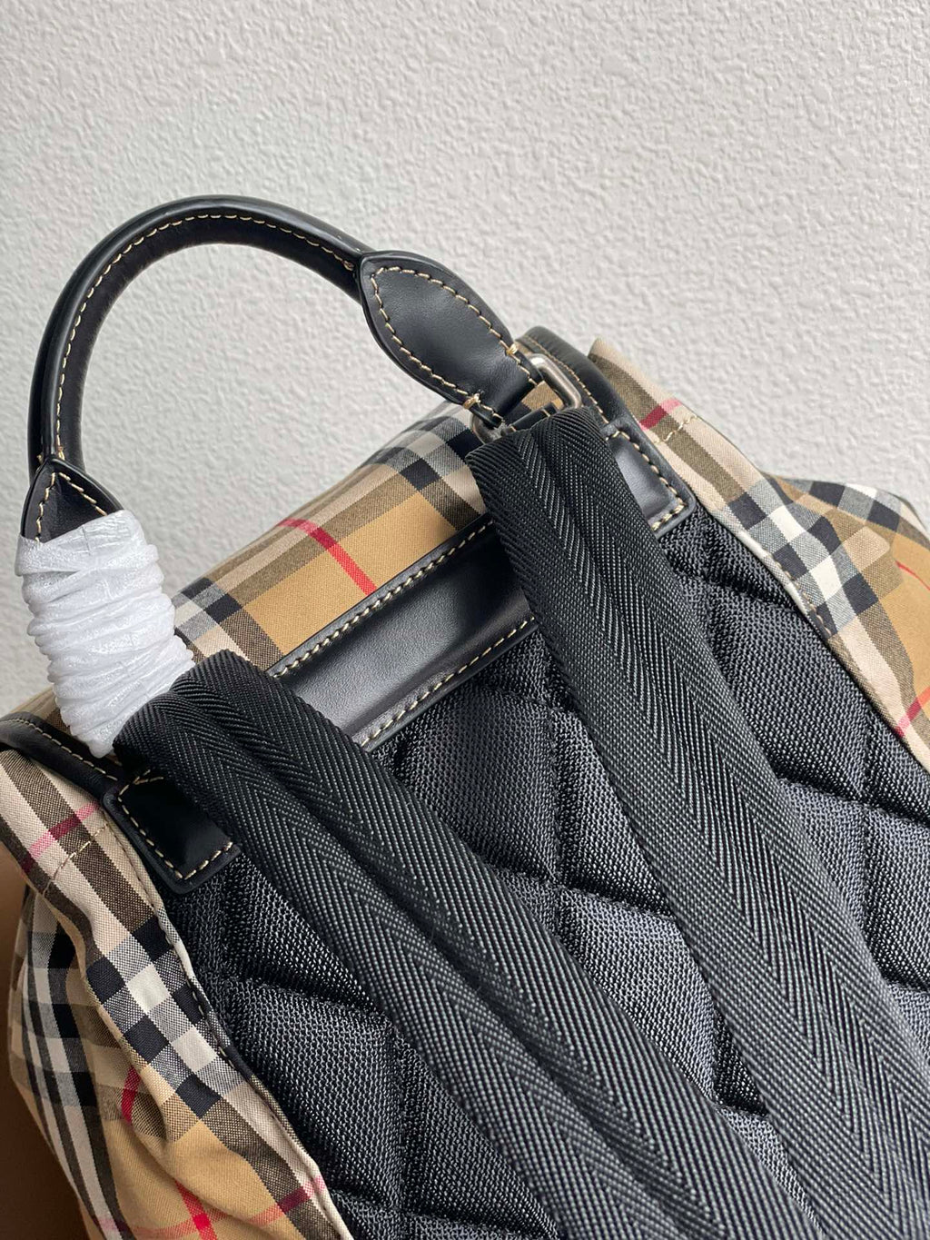 Burberry Vintage Check Canvas Backpack 22X33CM